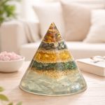 Orgonite Multi-Layer Crystal Energy Pyramid